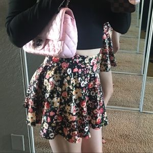 Flower skater skirt